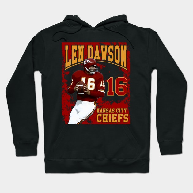 Len dawson // kansas city chiefs Hoodie by Aloenalone